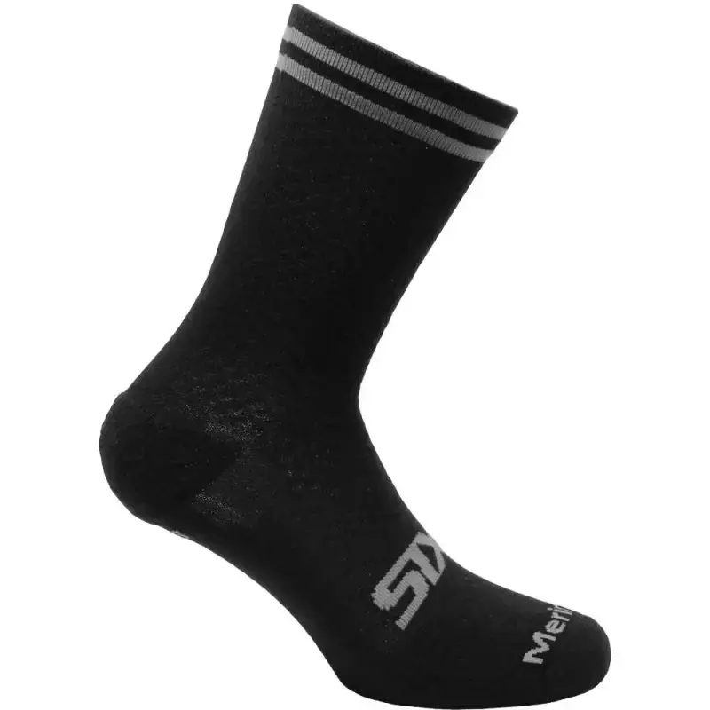 Calza Corta Sixs MERINOS-SOCKS Nero Grigio Soddisfatti O Rimborsati