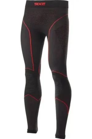 Pantaloni Intimi Tecnici Termici Unisex Sixs PNXW-CU Nero Rosso Spedito Oggi