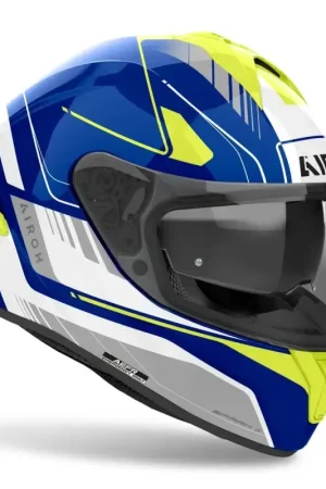 Compra Online Casco Integrale Airoh Spark 2 Chrono Blu Giallo Lucido