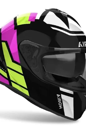 Acquista Ora Casco Integrale Airoh Spark 2 Lively Mint Nero Giallo Viola Lucido