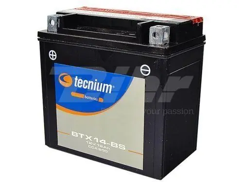 Batteria moto scooter Tecnium BTX14-BS 12V 12 AH=YTX14-BS Ultima Occasione