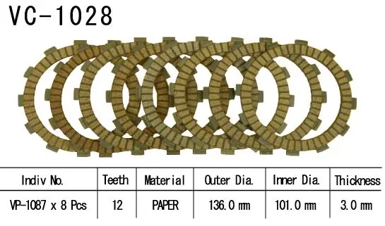 Quantità Limitata Kit Dischi Frizione Guarniti Cross Cr125 R 2000 >2002