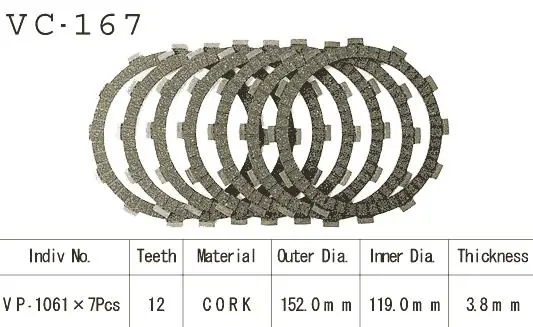 Kit Dischi Frizione Guarniti HONDA Africa Twin 1990/2003 - VF 750 F Spedito Oggi