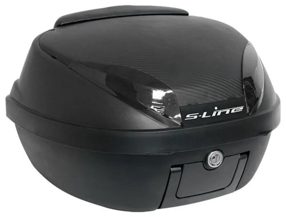 Promozione KS42N2 BAULETTO S-LINE 42L NERO OPACO / CARBONIO 40X49X31CM PIASTRA SCHIENALINO E MANIGLIA