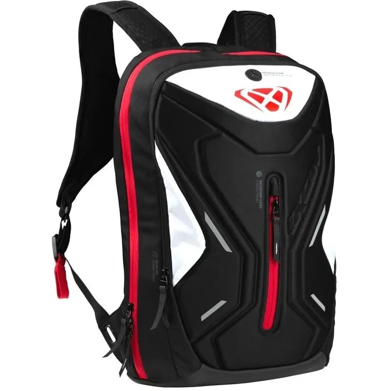 Zaino Moto Sportivo Ixon R-LASER 25 Nero Rosso 25 Litri Consegna Rapida
