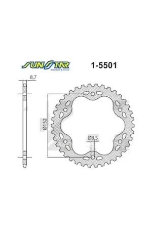 Prezzo Di Fabbrica DUCATI MULTISTRADA 1200 2010>2017 CORONA PASSO 530 CODICE 1-5501