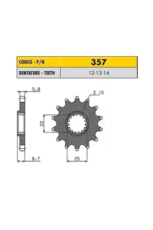 A Buon Prezzo KTM FREERIDE 350 2012>2017 PIGNONE PASSO 520 CODICE 357