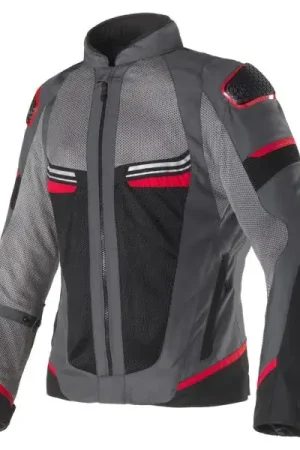 Ultimissimo Modello Giacca estiva Clover Airjet 6 R Grigio scuro/Rosso