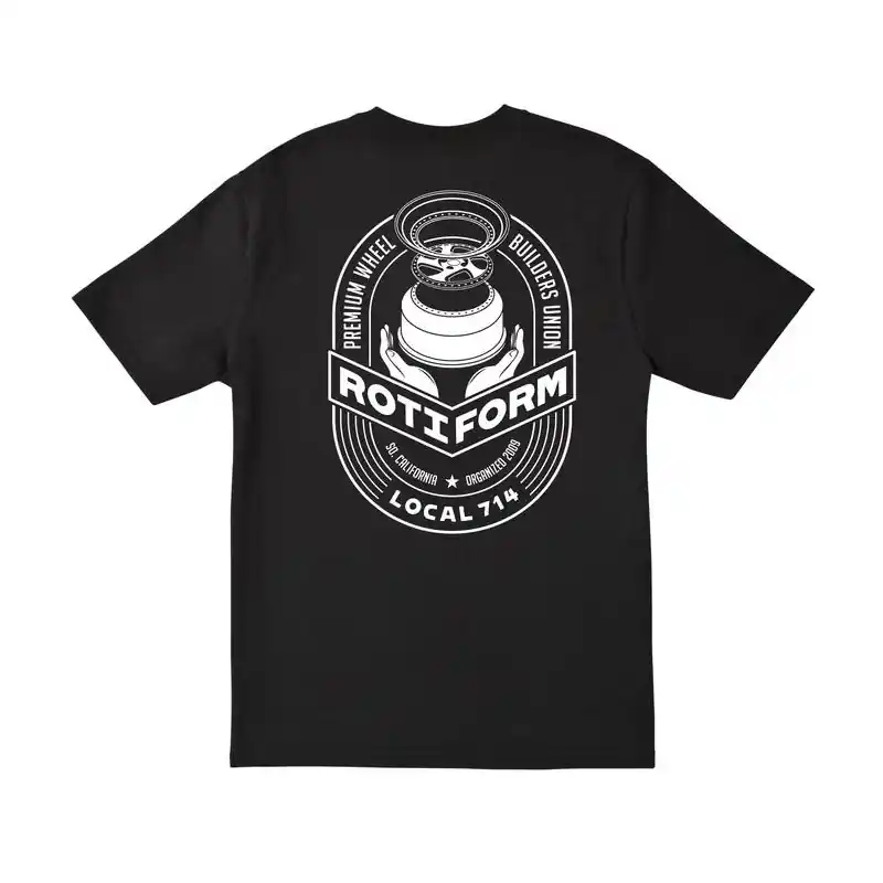 T-Shirt ROTIFORM LOCAL 714 - Nera e Bianca Prezzo Basso