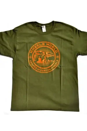 Vendita Finale T-Shirt T-ONE - Verde Oliva e Arancio