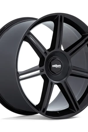 Vendita Finale Cerchi in lega ROTIFORM FRA 22‘‘ Width 12 5x130 ET 60 CB 60 GLOSS BLACK WITH MATTE BLACK SPOKES