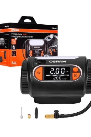 TYREinflate Compressore aria portatile Osram OTI2130 con cavo di alimentazione lungo 3,5mt Prezzo Scontato