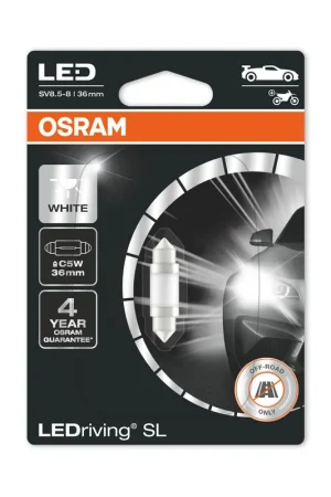 Spedito Oggi LAMPADA SILURO LED 36mm 6000K 12V