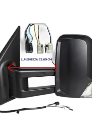 Vendita Finale Specchietto Retrovisore Sinistro Mercedes Sprinter 2018+ – Elettrico, Riscaldato, con Freccia, Angolo Cieco, 9 Pin, Nero (Variante B)