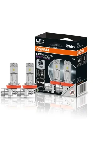 A Buon Prezzo Coppia lampadine Osram H8-H9-H11-H16 LED HL EASY GEN2 – 6000K luce bianca