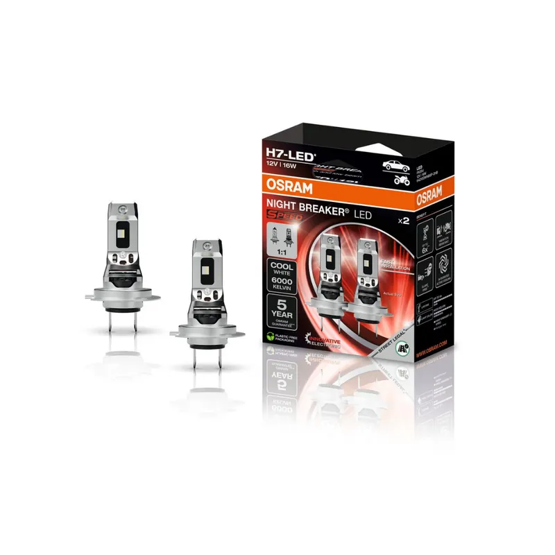 Compra Online Kit lampade LED H7 Night Breaker Led SPEED Omologate Plug&Play