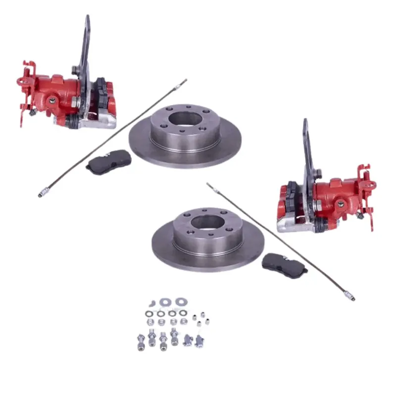 Ultime Pezzi Kit completo freni a disco posteriori con cavo freno a mano per Fiat Panda 141 4×4