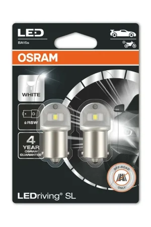 Promozione Coppia Lampadine LED R5W 6000K OSRAM LEDriving SL – Cool White 12V