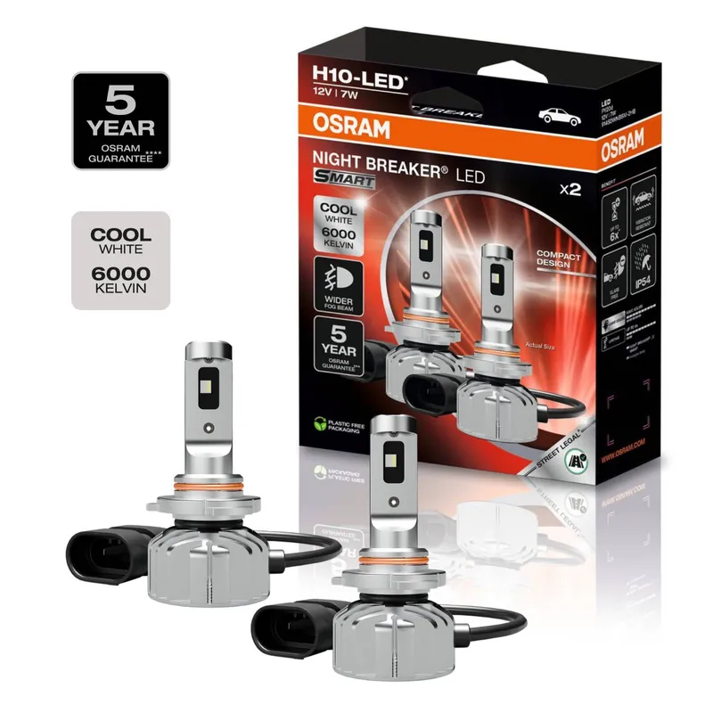 Soddisfatti O Rimborsati Lampadine LED H10 Omologate per fendinebbia Osram Night Breaker led smart
