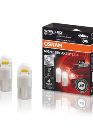 Spedito Oggi Kit Lampade T10 W5W LED Omologate NIGHT BREAKER LED OSRAM