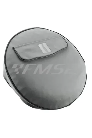 Reso Gratuito 010SPCVGR10 Copriruota Vespa 10 pollici similpelle grigio (Ricambi Vespa old)