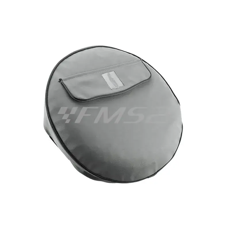 Reso Gratuito 010SPCVGR10 Copriruota Vespa 10 pollici similpelle grigio (Ricambi Vespa old)