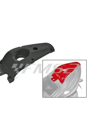 580400A Coperchio serbatoio Nitro nero metallizzato TNT Prezzo Di Fabbrica
