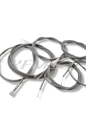 Economico 163620120 Kit trasmissioni fili e guaine RMS con teflon per Piaggio Vespa PX 125 e 150 con freno a disco anteriore
