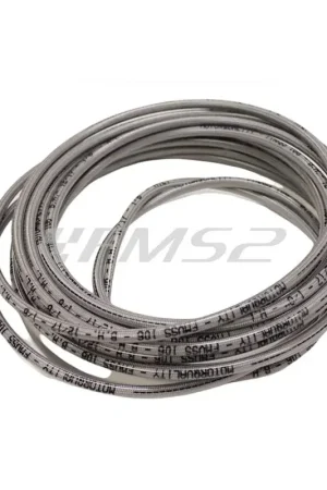 06403510 Tubo freno aeronautico Allegri in treccia metallica con rivestimento in pvc di colore trasparente per impianti freno venduto al decimetro (Motorquality) Spedito Oggi