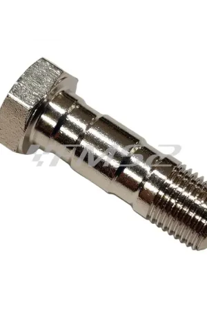 06222827 Bocchettone vite lunga per montaggio doppio raccordo con passo M 10x1 mm in metallo cromato lucido w.m.(Motorquality) Acquista Ora