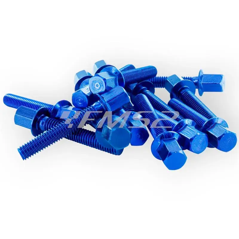 STR-552.92/BL Kit viti carter messa in moto str8 di colore blu anodizzato per scooter con motore Piaggio Gilera Popolare