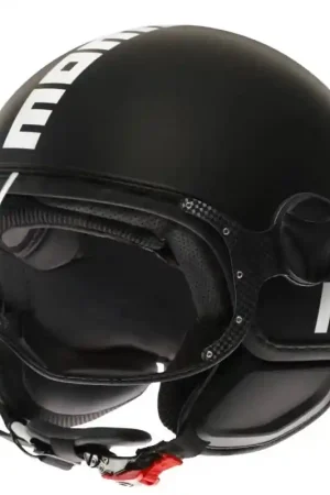 Sconto Casco Momo design CLASSIC nero opaco bianco E2206