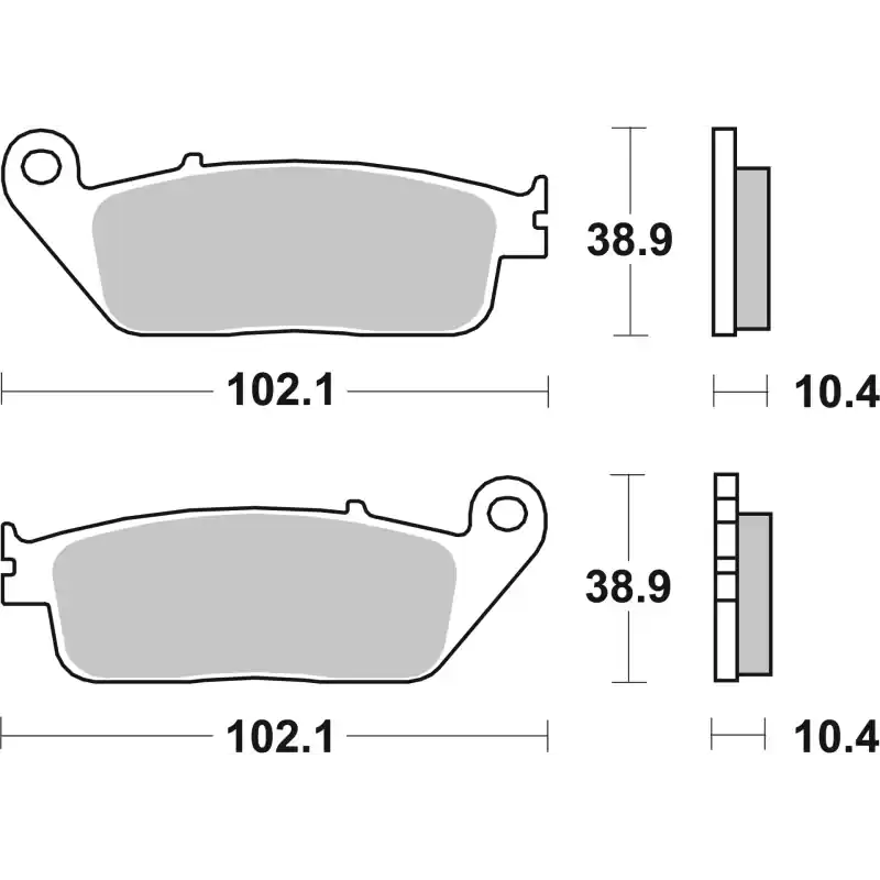 A Buon Prezzo Pastiglie Freno Brembo 07HO34SP Sinterizzate Strada posteriore, 1 coppia