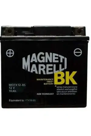 Batteria Magneti Marelli YT12B-BS MOT12B-BS 10,5A CCA 210A, 150x69x130mm Professionale