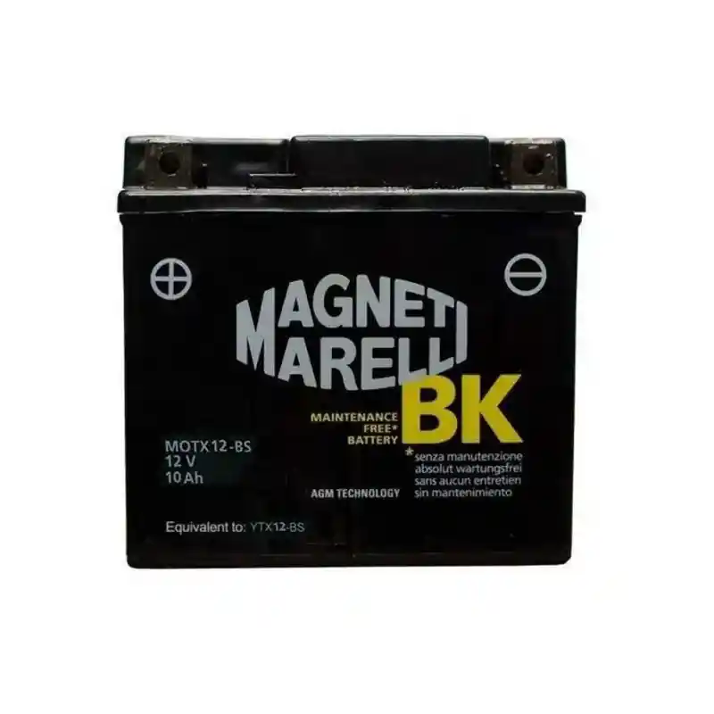 Batteria Magneti Marelli YT12B-BS MOT12B-BS 10,5A CCA 210A, 150x69x130mm Professionale
