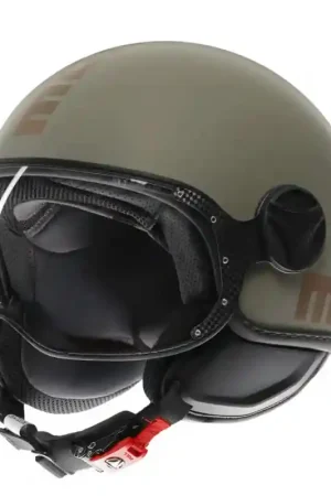 Casco Momo design CLASSIC flip verde opaco bronzo E2206 Ultime Pezzi