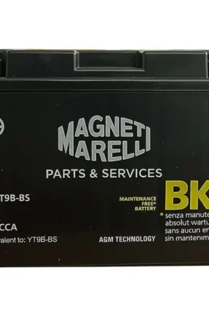 Batteria Magneti Marelli YT9B-BS, MOT9B-BS 8AH, CCA 115A 150x70x105mm Reso Gratuito