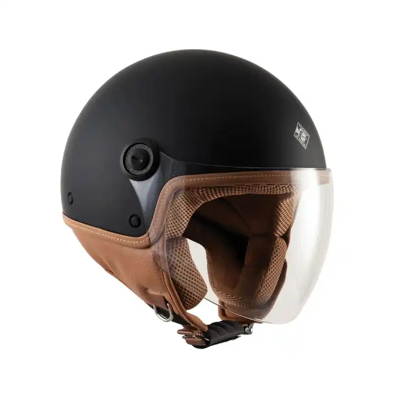 Casco demi-Jet Tucano Urbano El jettin 6.0 nero opaco Reso Gratuito