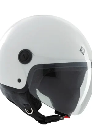 Ultimissimo Modello Casco demi-Jet Tucano Urbano El jettin 6.0 Bianco Ghiaccio Lucido