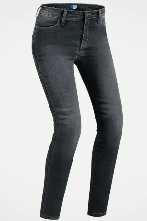 Soddisfatti O Rimborsati Jeans Moto Pmj Twaron Modello Skinny Donna Nero Omologato CE A