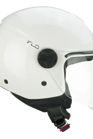 Casco CGM 167A Flo Mono Bianco Lucido Visiera Lunga ECE 22-06 Solo Oggi