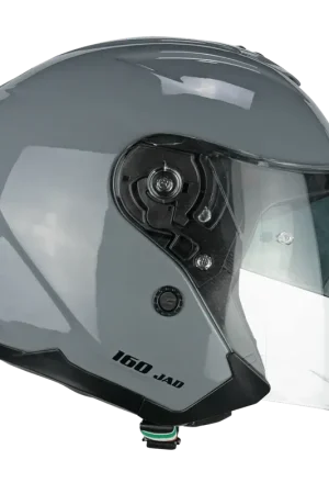 Affare Casco CGM Jet 160A JAD MONO Grigio Lucido In Fibra Composita ECE 22/06