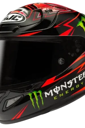 Casco Integrale Hjc RPHA 12 Replica Quartararo MC1 Con Visiera Nera Inclusa Compra Adesso