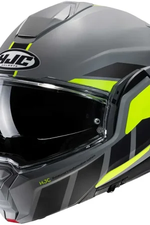Bestseller Casco Modulare Hjc i100 BEIS MC3HSF Grigio Giallo Fluo P/J ECE 22-06