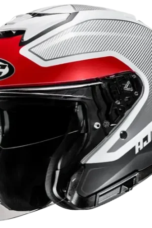 Ultimissimo Modello Casco Moto Jet Hjc i31 TEVIS MC1SF Bianco Opaco Nero Rosso