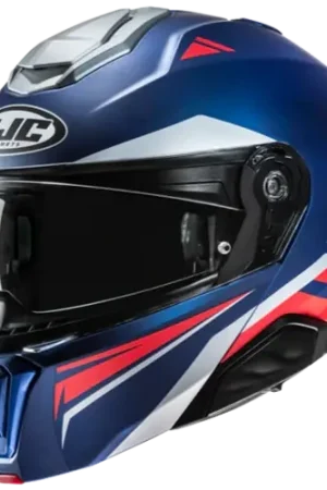 Vendita Finale Casco Moto Modulare Hjc i91 TRICUS MC21SF Blu Opaco Argento Rosso