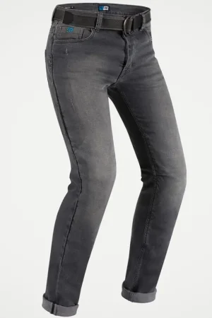 Prezzo Basso Jeans Moto Uomo PMJ Caferacer Grigio Con Protezioni CE