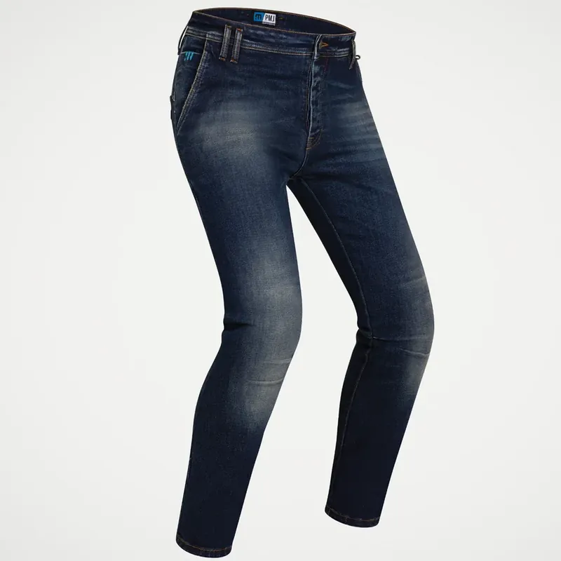 Jeans Moto Uomo PMJ Russell Blu Con Protezioni CE Saldi