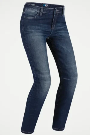 Pagamento Sicuro Jeans Moto Donna Pmj New Rider Lady Blu