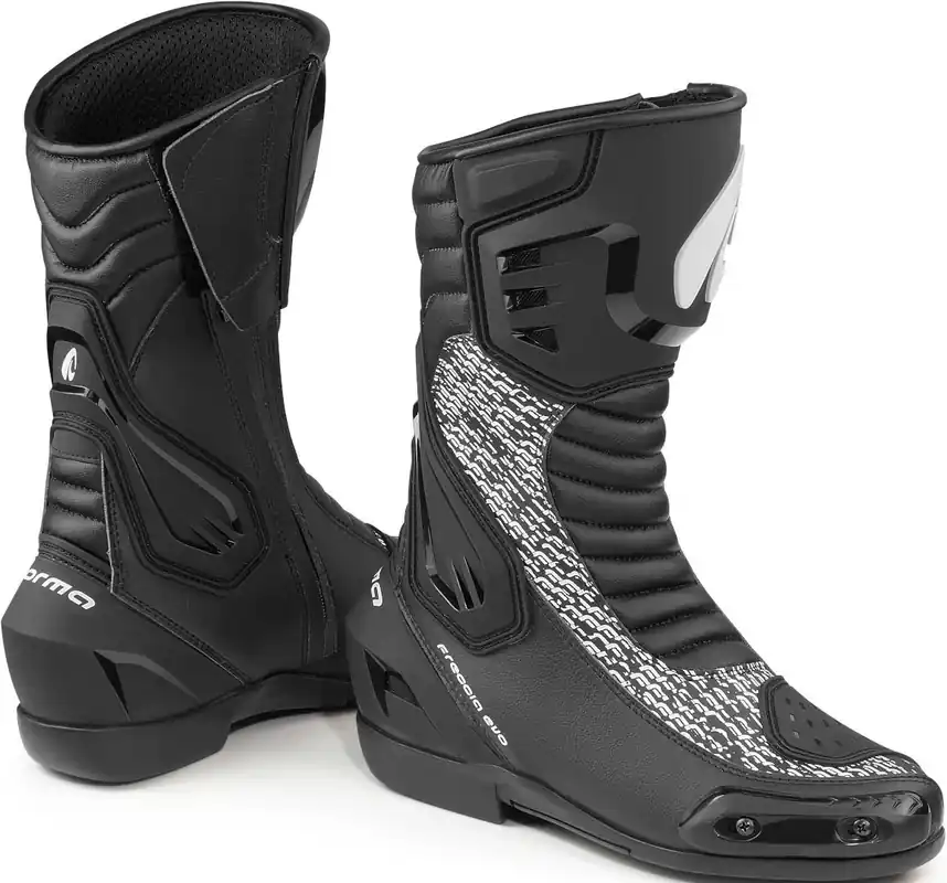 Stivali Moto Forma Boots FRECCIA EVO Nero Bianco Vendita Finale